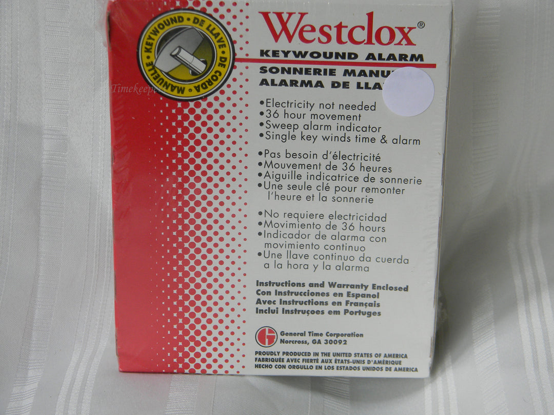 h404 New in box Westclox Keywound Alarm Clock - Man's Best Friend Mickey Pluto