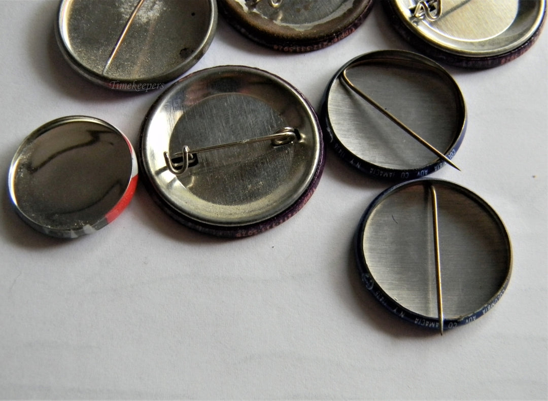 p295 Lot of Seven Campaign Buttons - Pins, Bush, Reagan