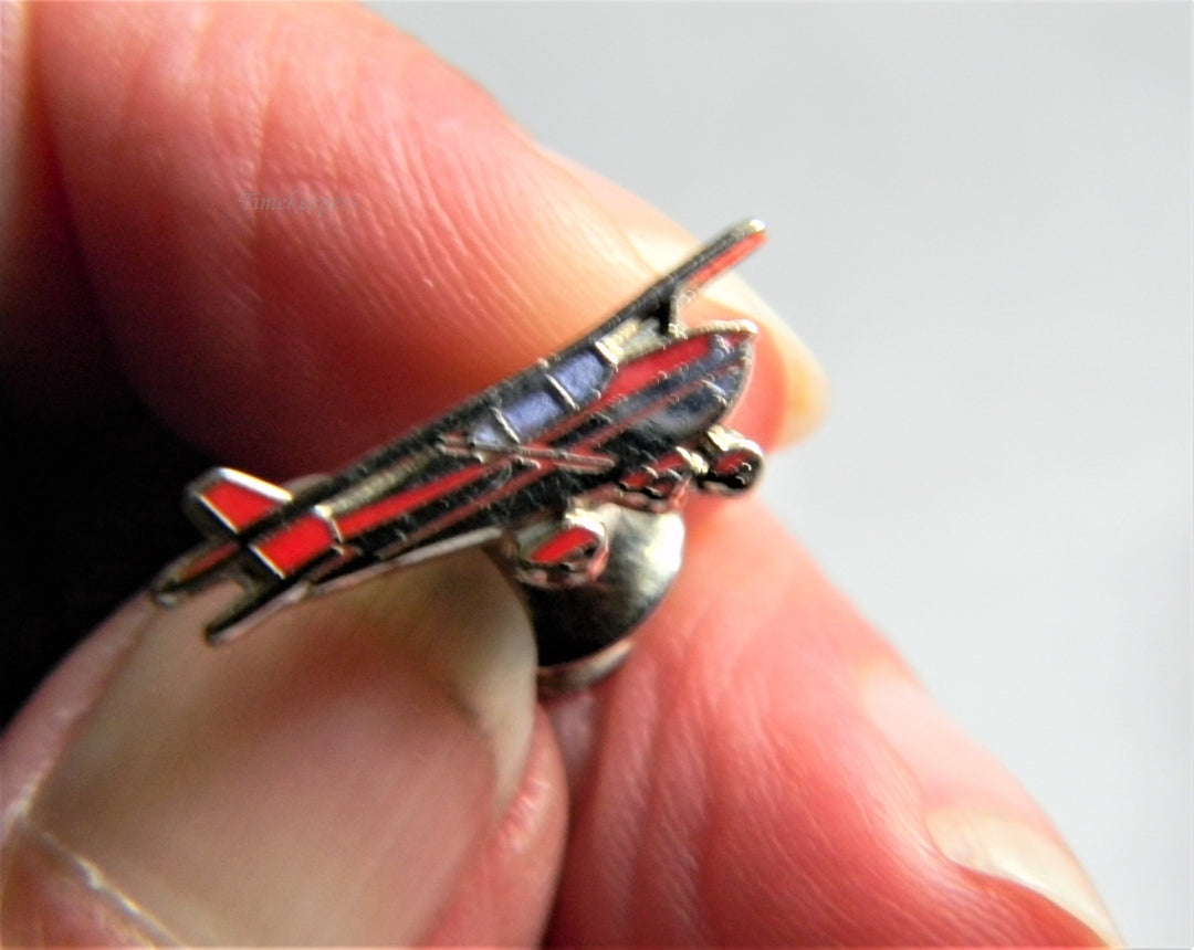 p313 Lot of Eight Lapel Pins Airplane Tie Tac and U of L Pendant