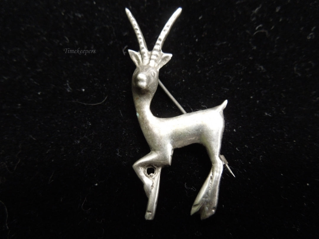 k564 Adorable Sterling Silver Gazelle Pin