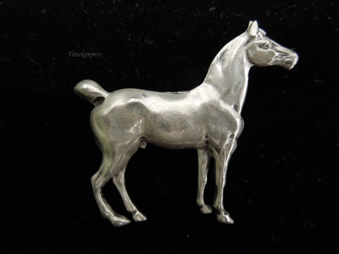 k565 Stylish Sterling Silver Horse Pin