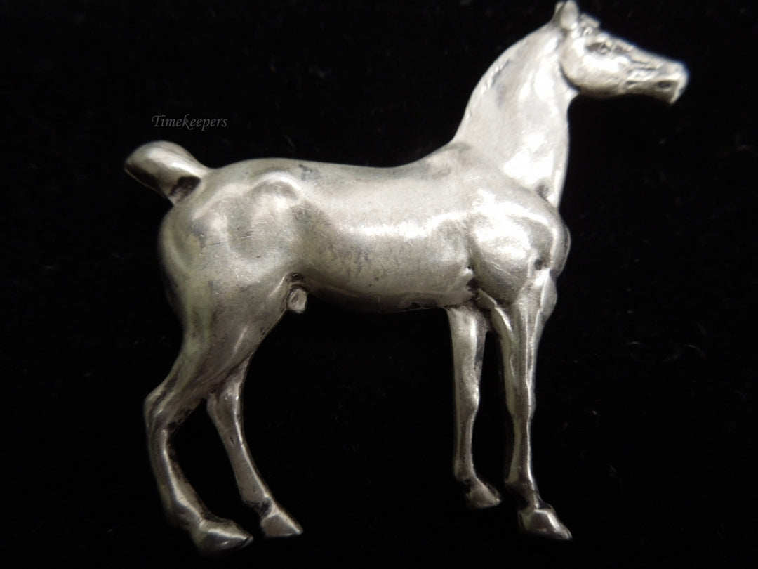 k565 Stylish Sterling Silver Horse Pin