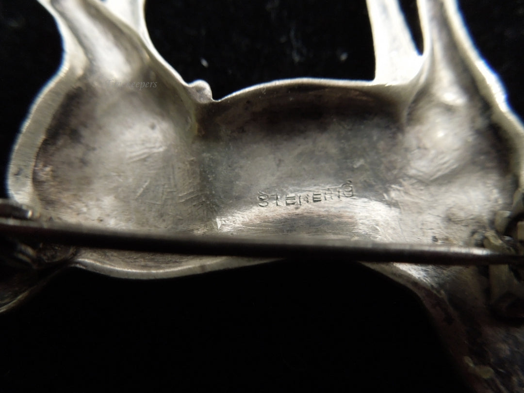 k565 Stylish Sterling Silver Horse Pin