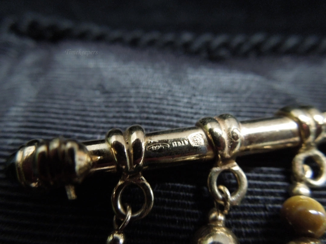 k577 Lovely Ladies Gold over Silver Decorative Beaded Pin