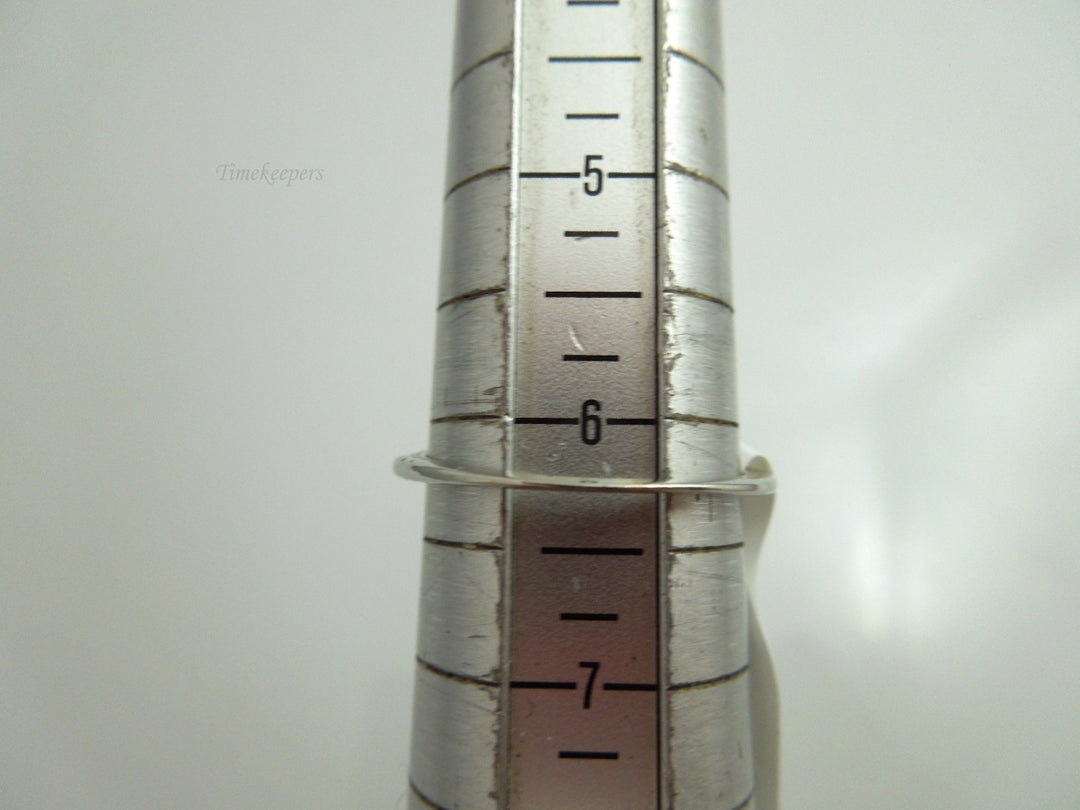 k591 Lovely Antique Art Deco 18kt White Gold 3 Diamond Ring Size 6.25