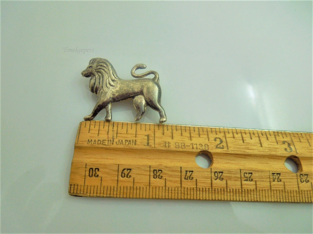 q010 Vintage Sterling Silver Cute Little Lion Pin/Brooch
