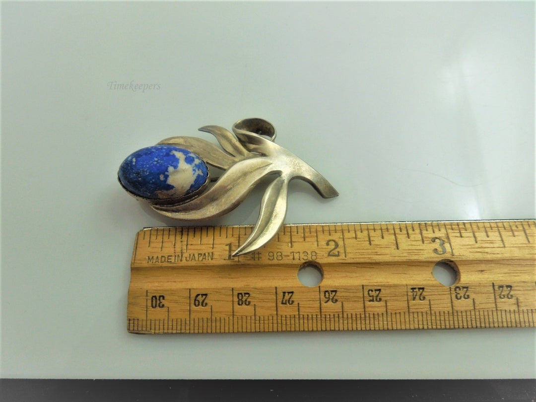 q011 Vintage Sterling Silver Single Floral Leaf Pin/Brooch/Embellishment