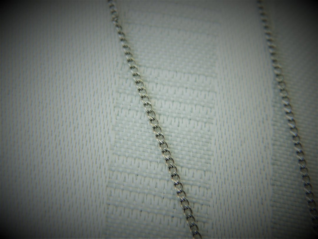 j405 Beautiful Vintage Sterling Pendant with Gold Glitter Resin on 14k WG Chain