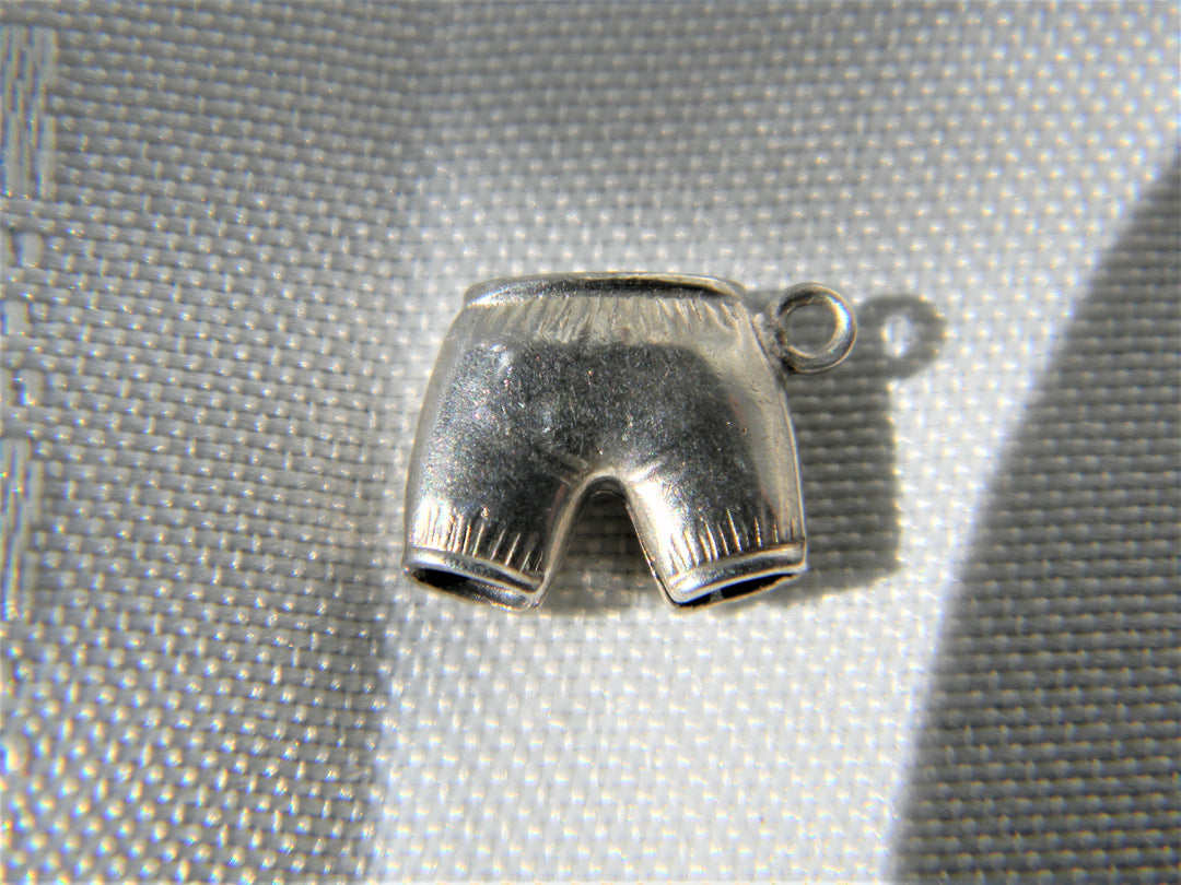j464 Vintage Sterling Silver Bloomers or Pants Charm/ Pendant