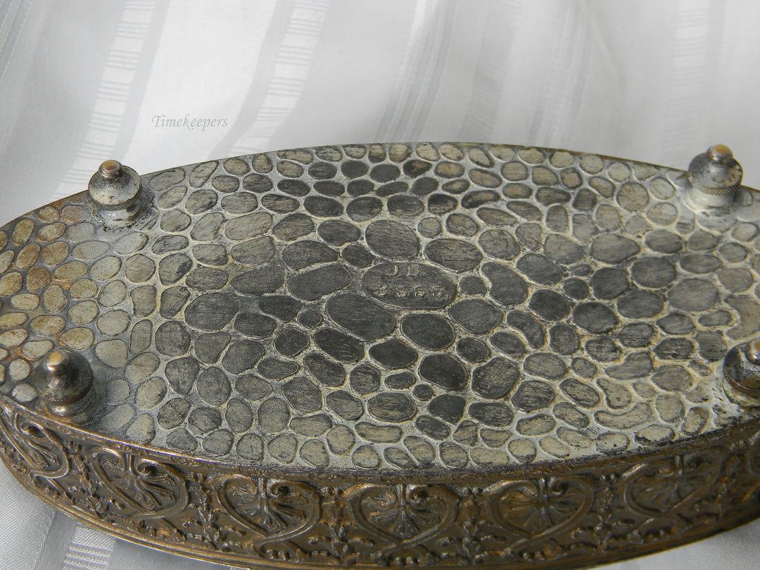 j430 Vintage Jennings Brothers Silver plated Casket #2555