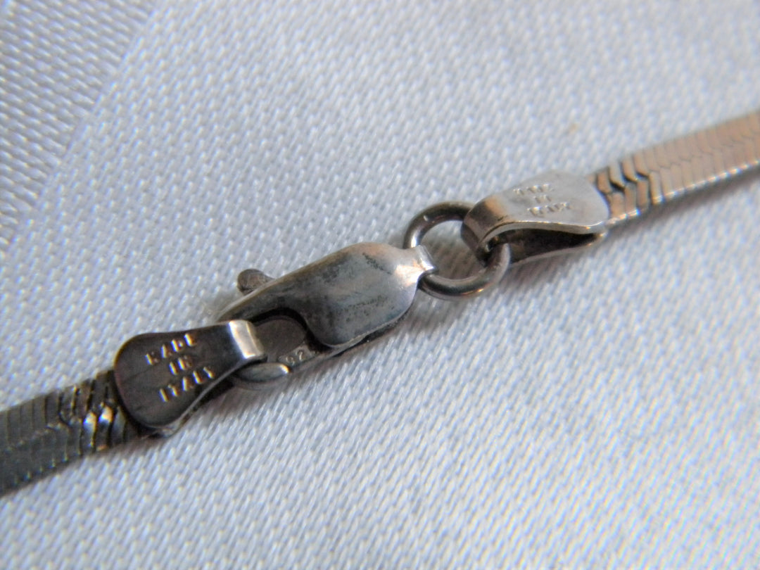 h507 Gorgeous Wide Snake Chain in Sterling Silver Made in Italy