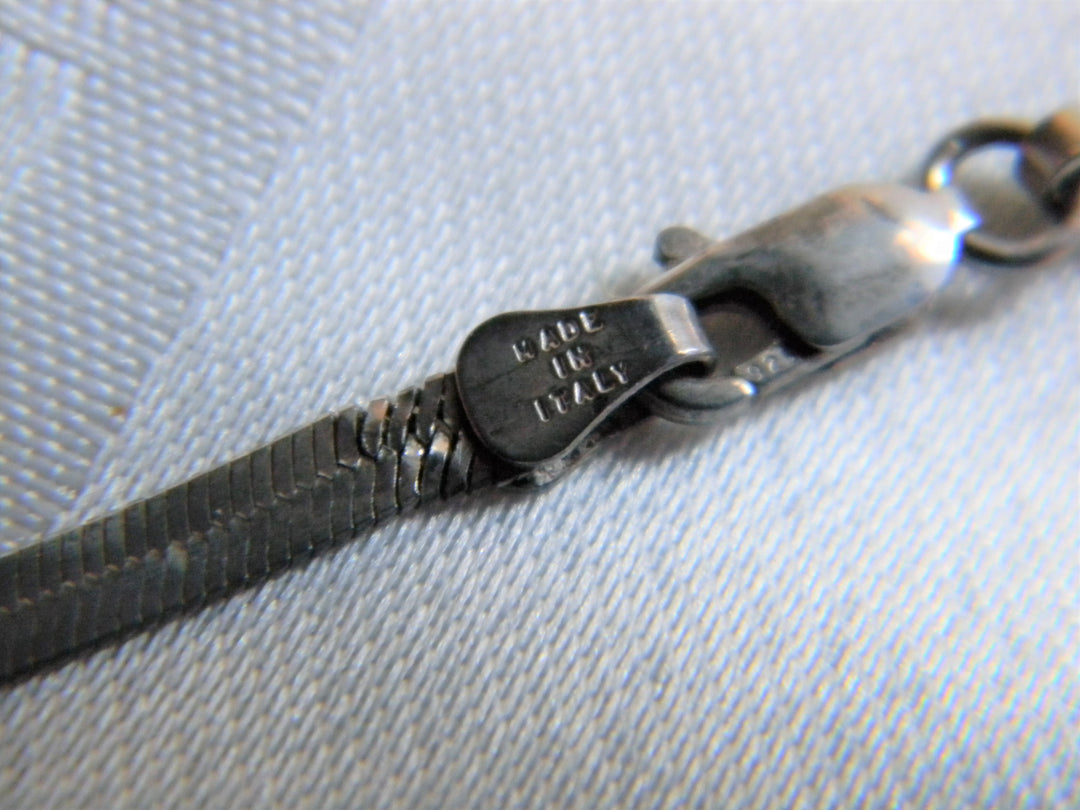 h507 Gorgeous Wide Snake Chain in Sterling Silver Made in Italy