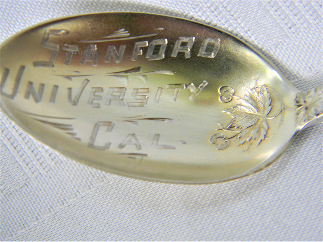 j460 Vintage Collectible Souvenir Spoon Engraved Stanford University