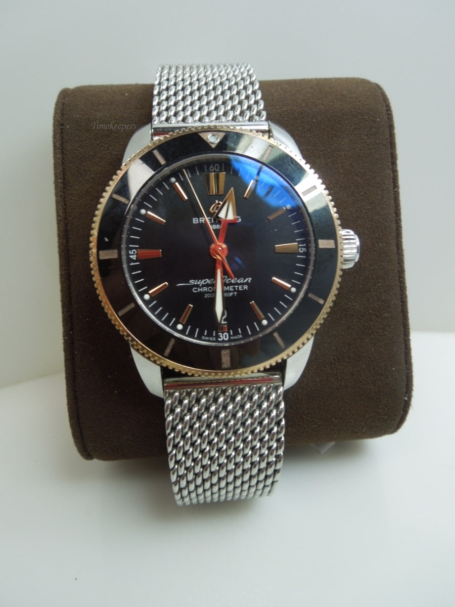 s722 Breitling SuperOcean Heritage 4B2030 Automatic-44 18k Red Gold Men's Watch