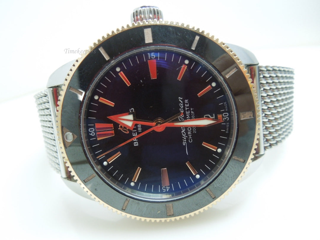 s722 Breitling SuperOcean Heritage 4B2030 Automatic-44 18k Red Gold Men's Watch