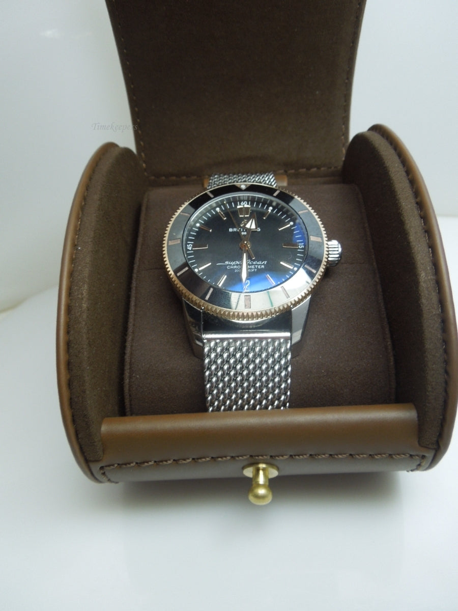 s722 Breitling SuperOcean Heritage 4B2030 Automatic-44 18k Red Gold Men's Watch