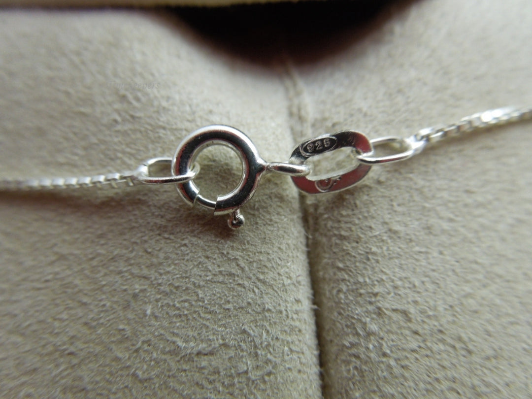 q109 Ladies Sterling Silver Chain 18.5" with an Opal and Marcasite Pendant