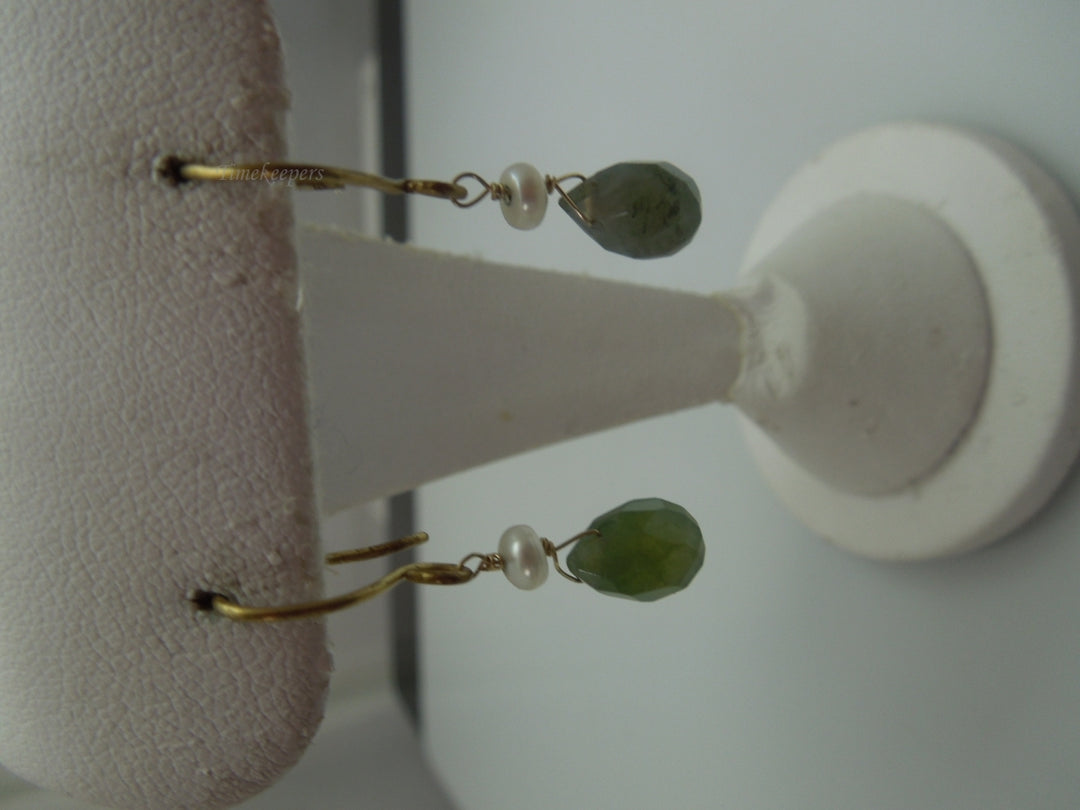 q120 Ladies Gold Plated Dangle Earrings