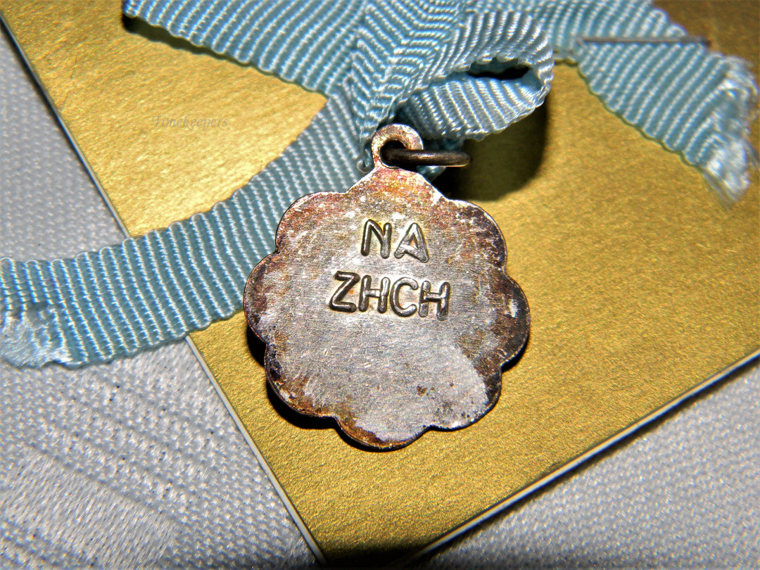 j510 Nice Religious Catholic Medal Charm or Pendant in Sterling Silver