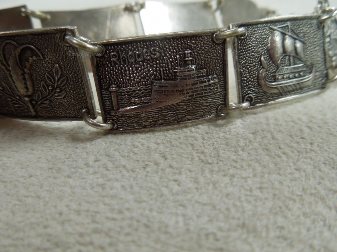 q145 Ladies Set of 2 Silver Plated Bracelets Size 6.5" (approx.)