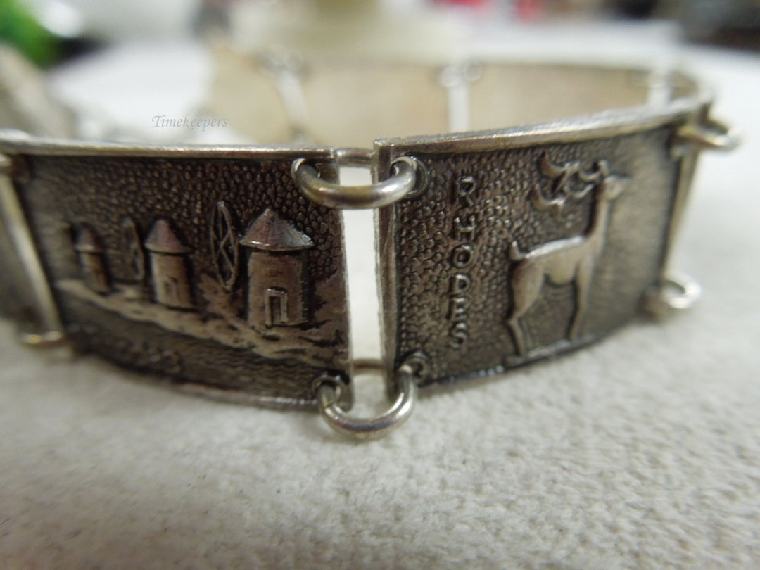 q145 Ladies Set of 2 Silver Plated Bracelets Size 6.5" (approx.)