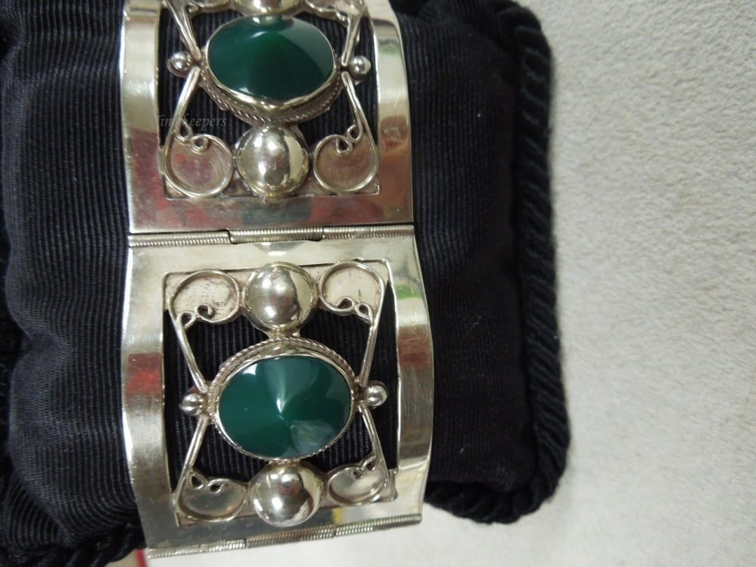 q150 Sterling Silver Made In Mexico Wide Bracelet 7"