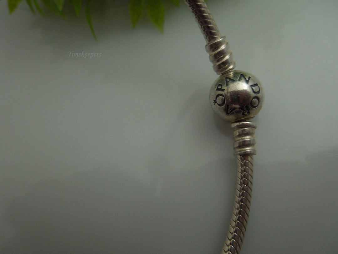 q171 Sterling Silver Heart Beautiful Pandora Bracelet 2.5 " (diameter)