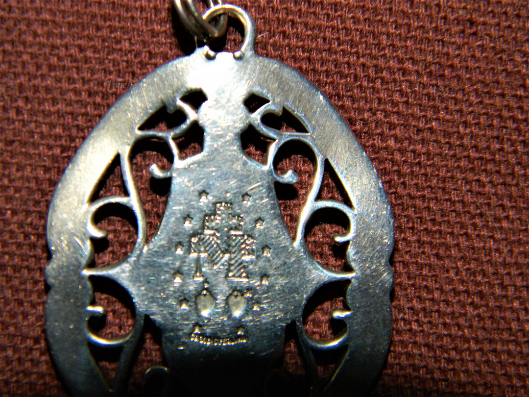 j527 Nice Religious Mother Mary Catholic Medal Pendant in Sterling Silver