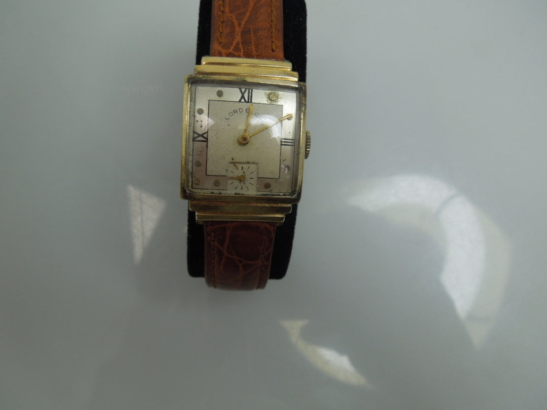 a142 Vintage Original Lord Elgin 14K Gold Mechanical Hand Winding Wrist Watch