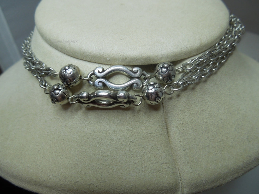 q207 Vintage Sterling Silver Chain/Necklace 33" For Women