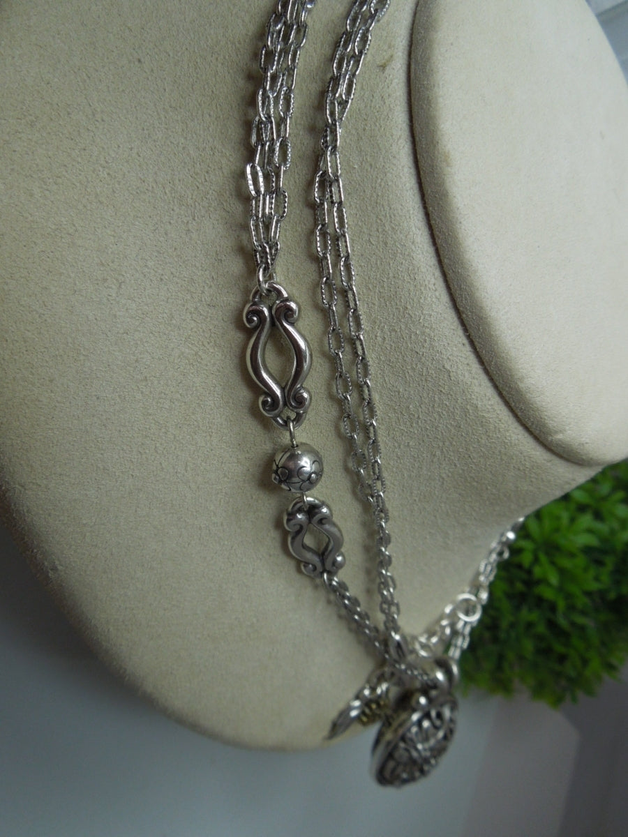 q207 Vintage Sterling Silver Chain/Necklace 33" For Women