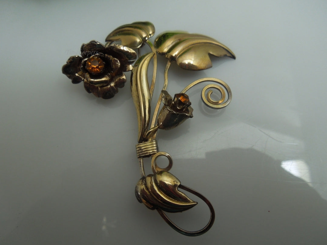q221 Vintage L S Co. 1/20 12k Gold Filled On Sterling Pin/Sweater Brooch/Louis Stern