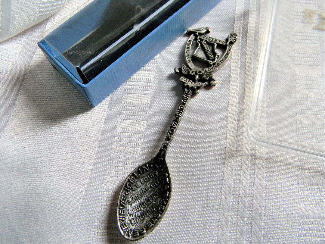 h625 Set of 3 Collectible Spoons Missouri Christ of Ozarks Canon City CO