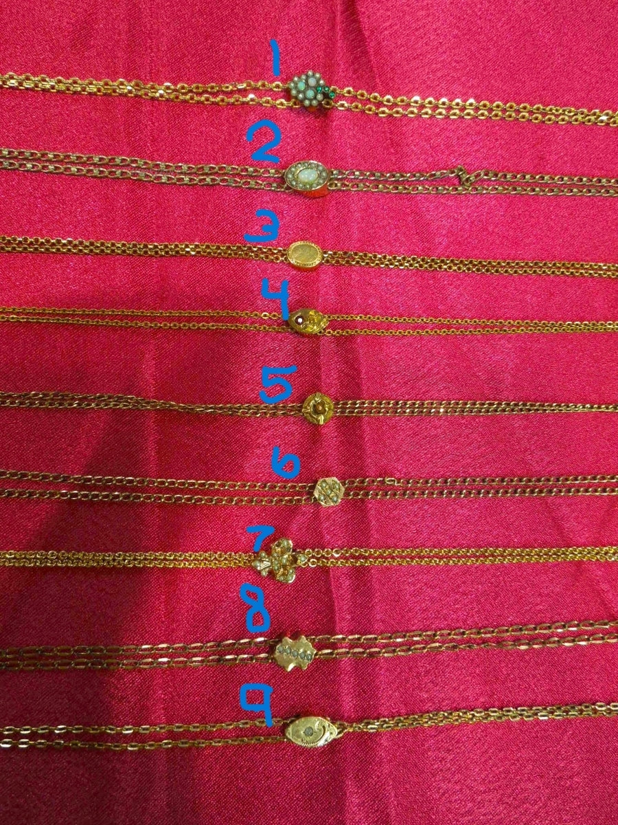 k593 Vintage Gold Filled 19 Different Pocket Watch Chains, Buy 2 or more, and SAVE!!!