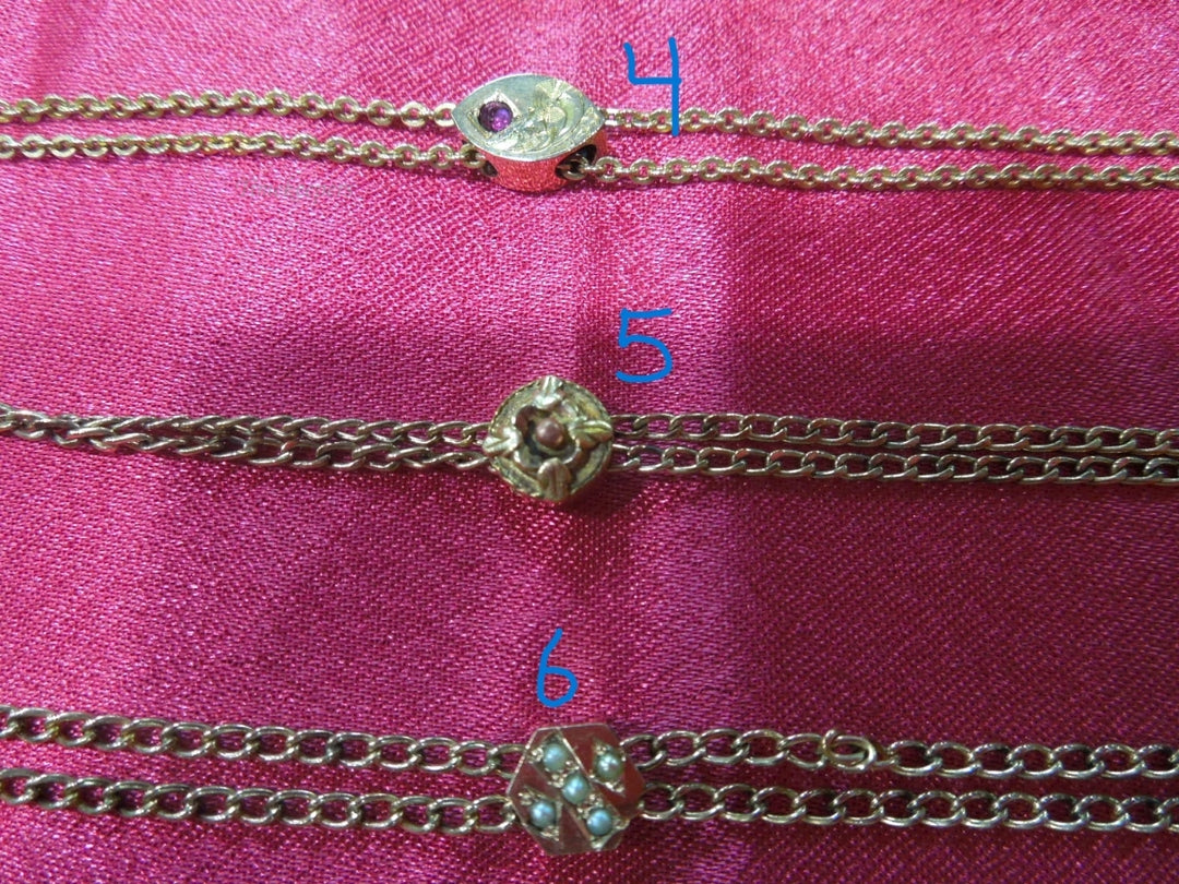 k593 Vintage Gold Filled 19 Different Pocket Watch Chains, Buy 2 or more, and SAVE!!!