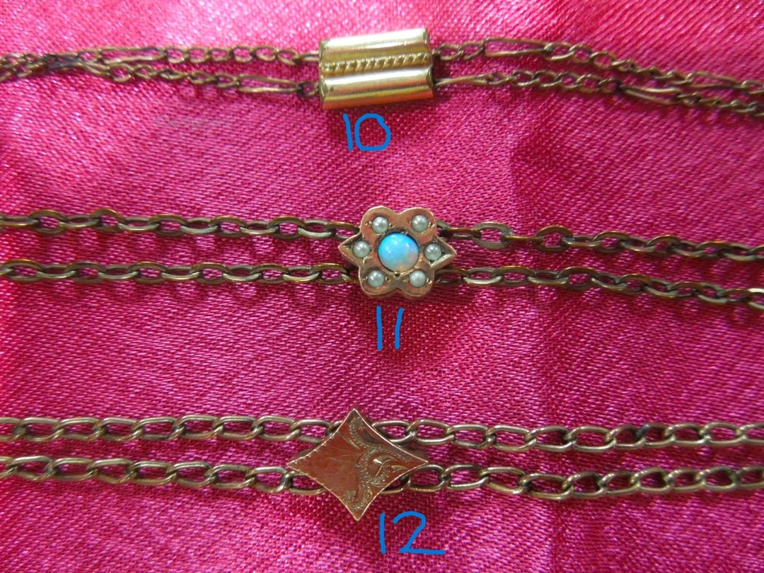 k593 Vintage Gold Filled 19 Different Pocket Watch Chains, Buy 2 or more, and SAVE!!!