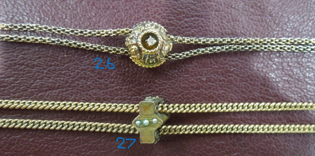 k594 Vintage Gold Filled 8 Different Pocket Watch Chains--Each Sold Separately!!!