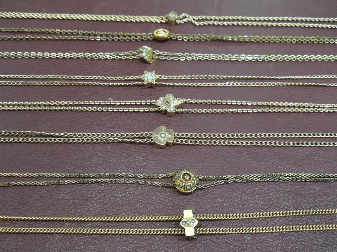 k594 Vintage Gold Filled 8 Different Pocket Watch Chains--Each Sold Separately!!!