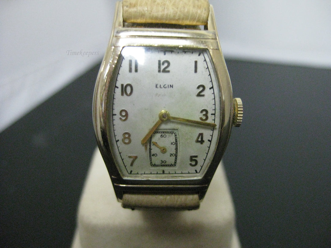 g321 Classic Elgin Watch, Unisex Stainless Steel Back w/15 Jewels
