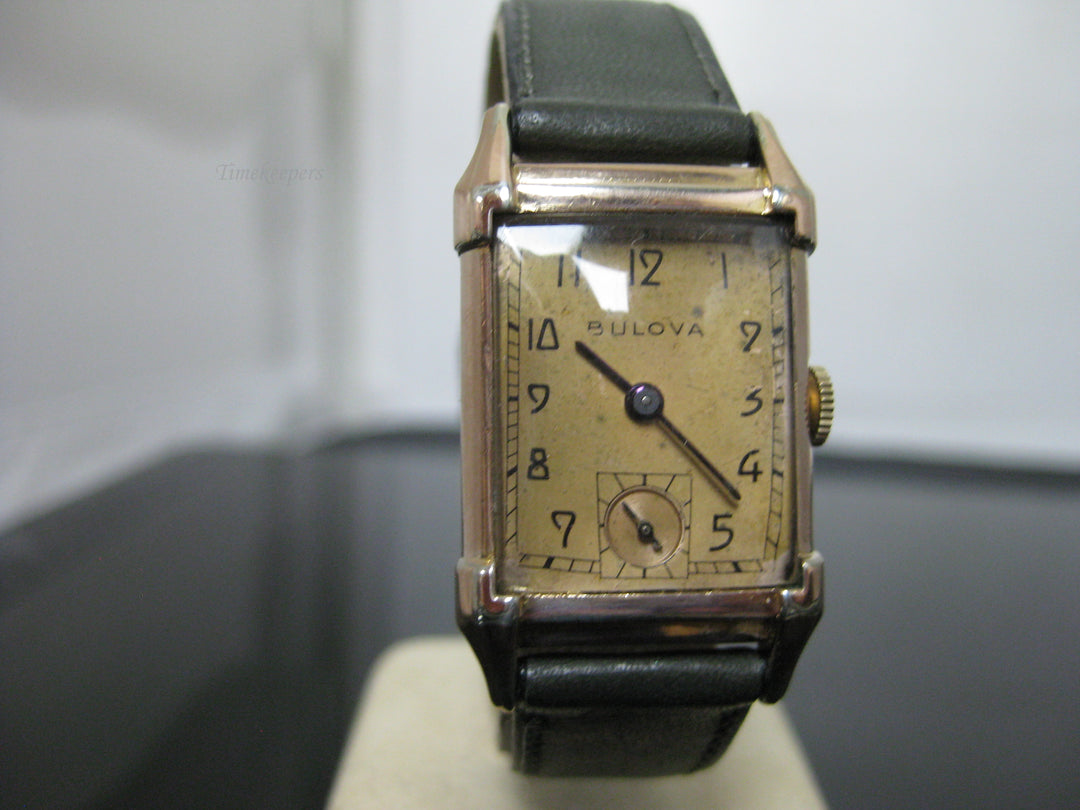 g323 Classic Bulova 14k Rose Gold Filled Watch w/21 Jewels