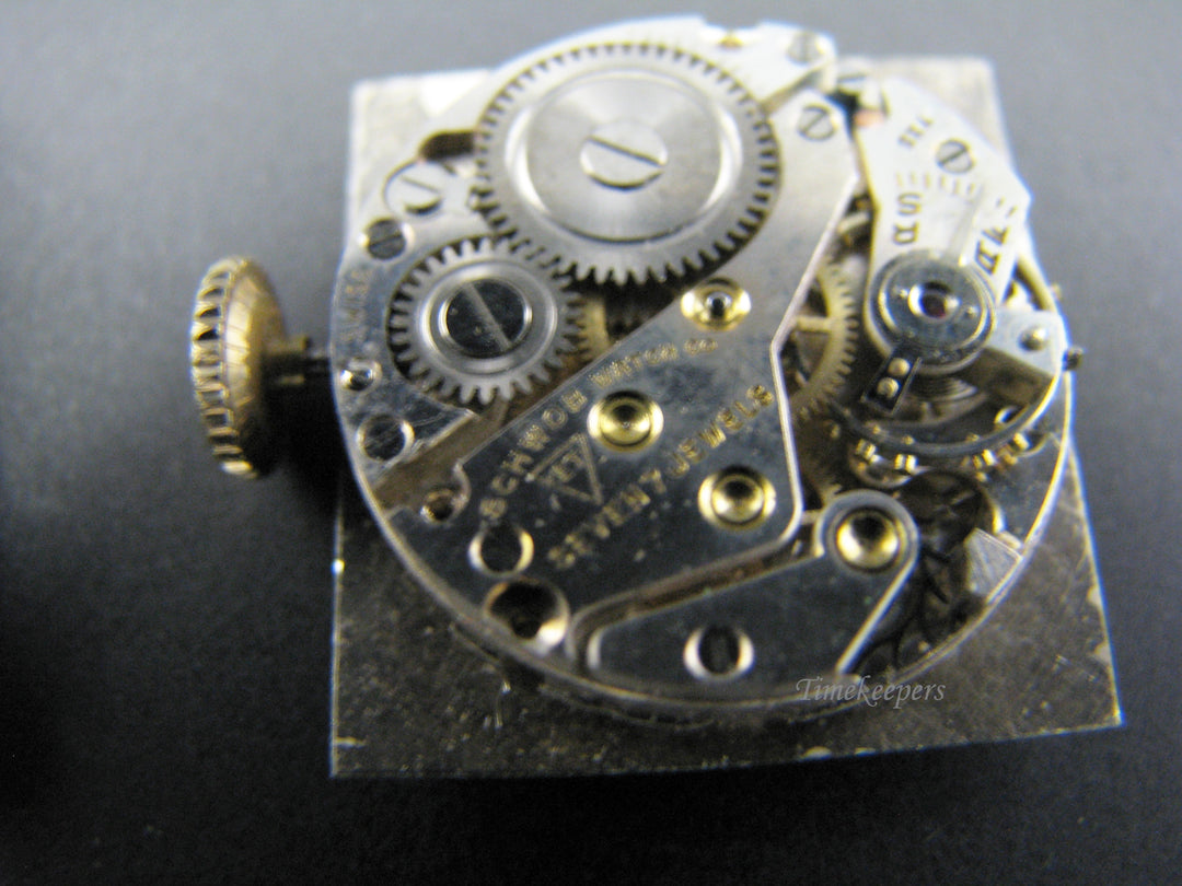 c758 Nice Vintage Clarin Gold Tone Mechanical Wrist Watch 1950's