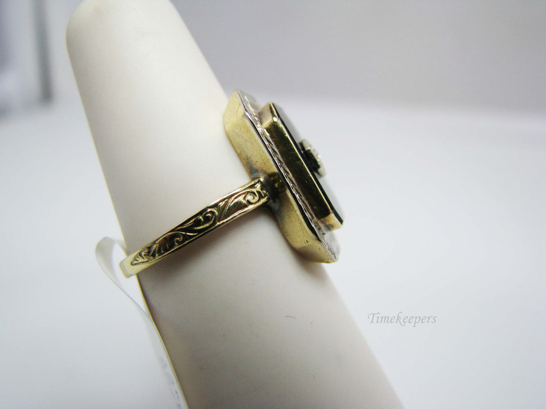 b170 14kt Black Onyx ring