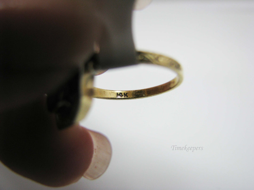 b170 14kt Black Onyx ring