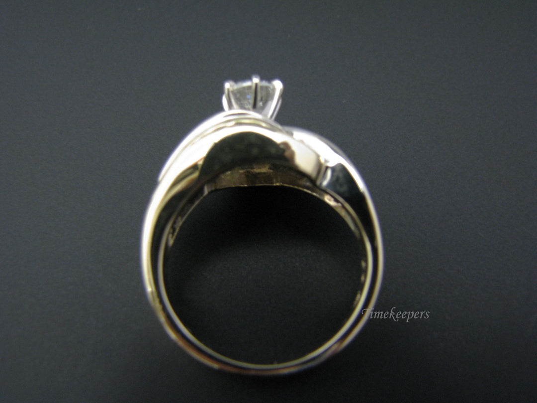 c814 Vintage Multi Diamond Engagement Ring in 14k Yellow Gold