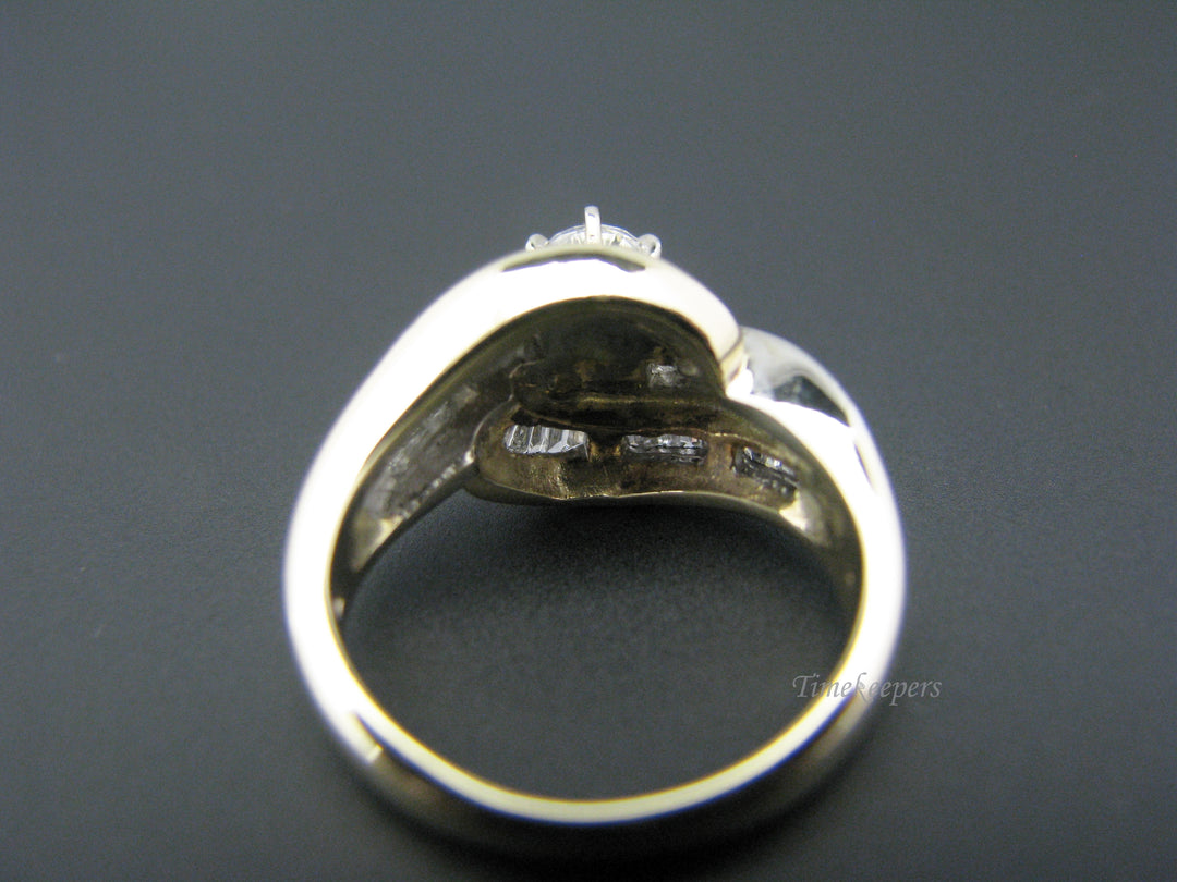 c814 Vintage Multi Diamond Engagement Ring in 14k Yellow Gold