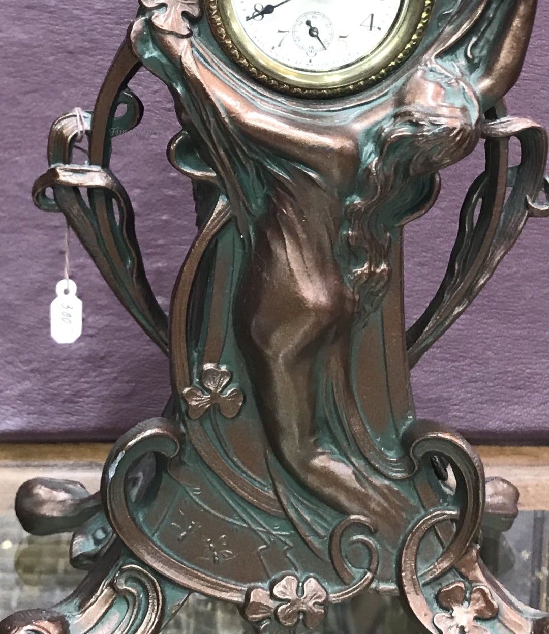 g235 1930s Waterbury Clock co Lamp Clock