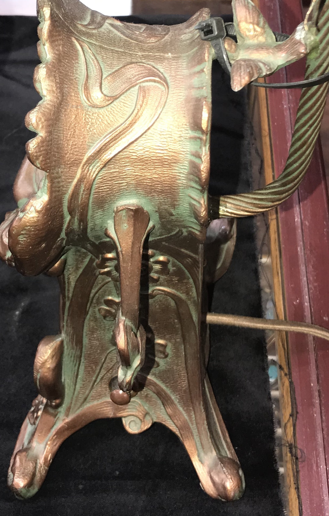 g235 1930s Waterbury Clock co Lamp Clock