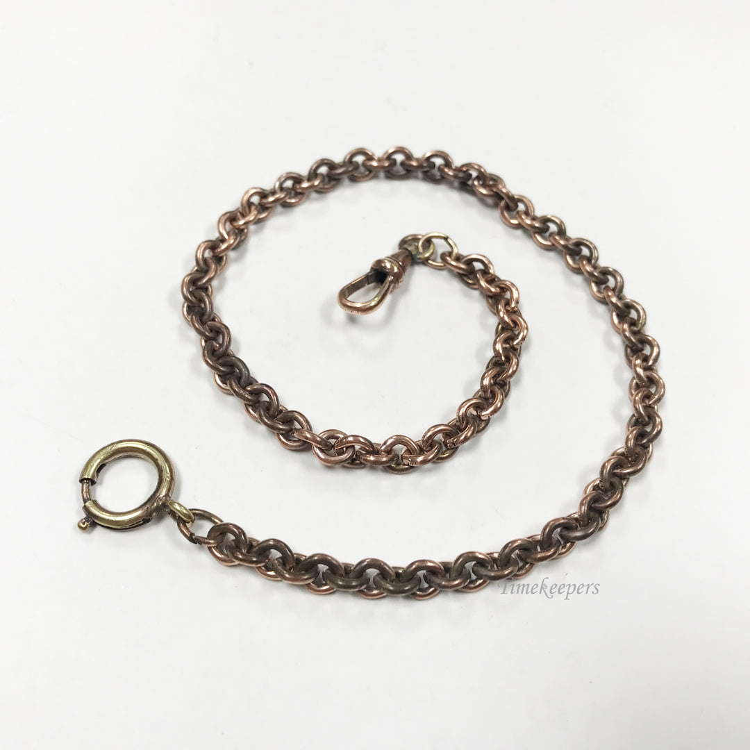c702 Vintage Copper Pocket Watch Chain