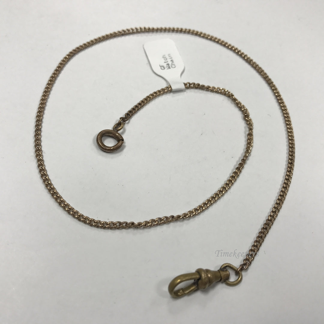 c703 Vintage Gold Filled Pocket Watch Chain