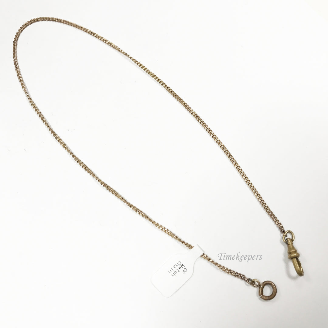 c703 Vintage Gold Filled Pocket Watch Chain